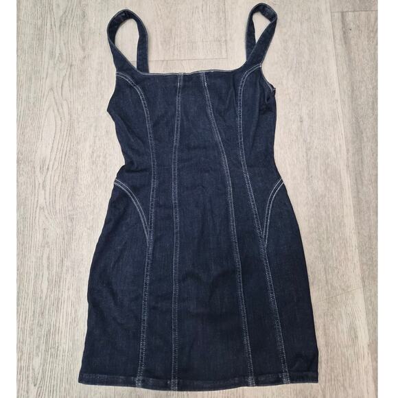 Zara Dresses & Skirts - NWOT Zara Dark Wash Mini Dress Size Medium